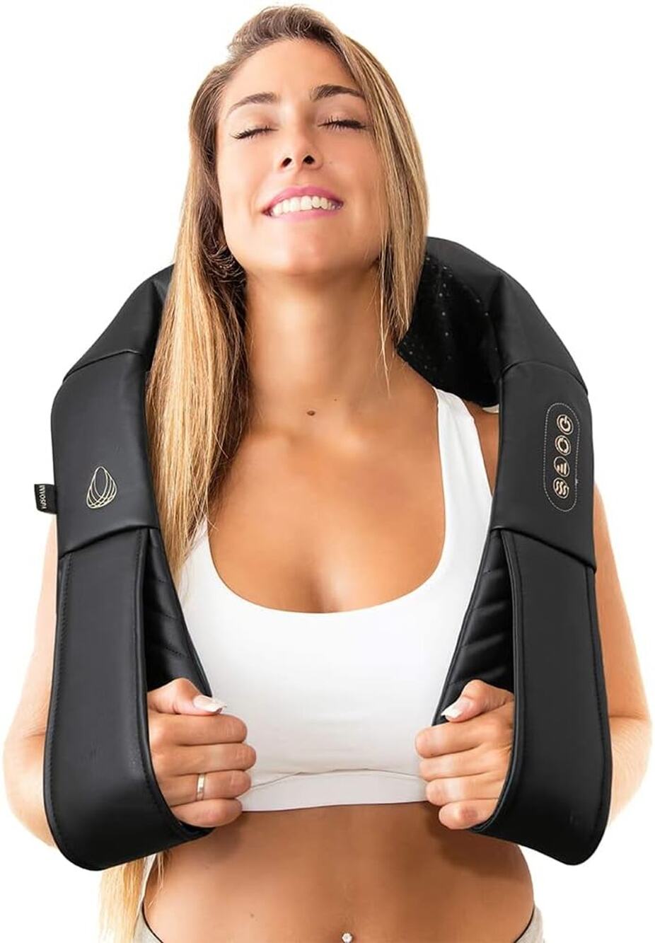 Open box InvoSpa Shiatsu Massager with Heat - Deep Tissue Kneading Pillow